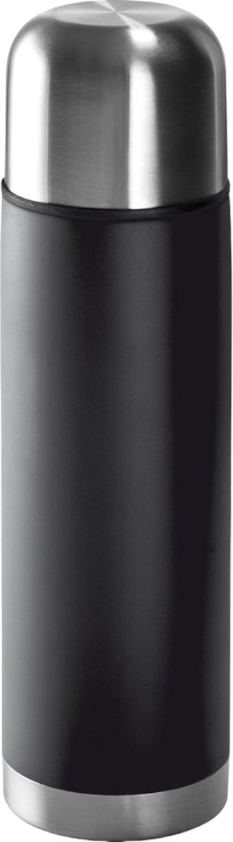 Thermosfles / Isoleerfles - RVS - 0.75 Liter - Dubbelwandig - Verwarmen & koelen - Matzwart & Rvs