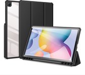 Dux Ducis Toby Samsung Galaxy Tab S6 Lite Housse Bookcase Tri-Fold Zwart