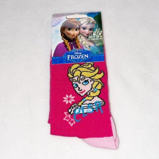 Frozen sokken Elsa Roze-Maat 31- 34