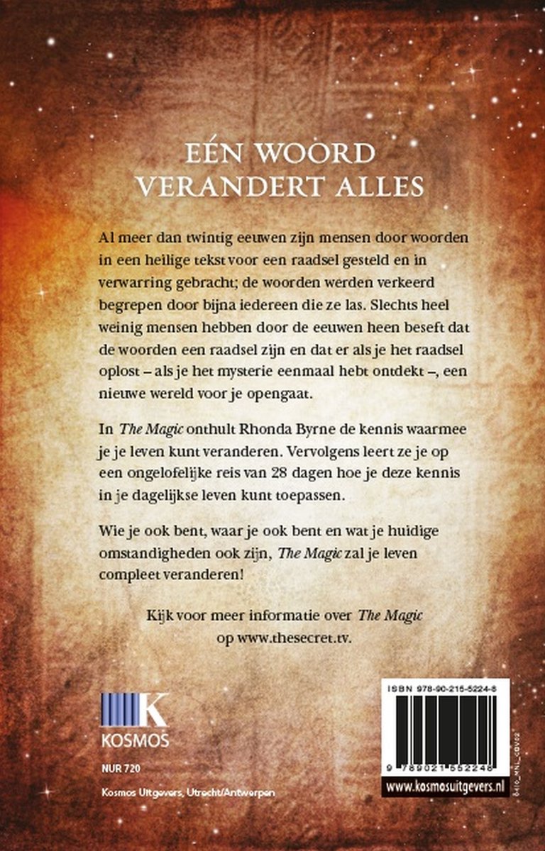 The Secret - The Magic - back cover
