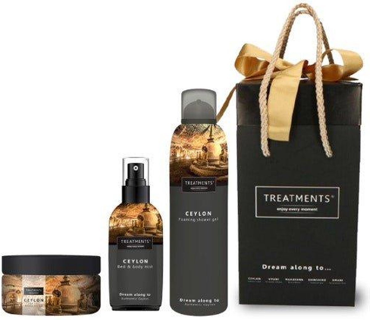 Goedkoopste Treatments® - GBBSC401 - Giftbox Body & scrub - Ceylon