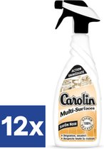 Carolin Allesreiniger Spray Met Zwarte Zeep (Voordeelverpakking) - 12 x 650 ml