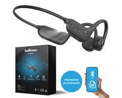 balboaz Bone Conduction Headphone | Draadloze open ear sport koptelefoon | bluetooth en mp3 (32GB opslag) | Oordopjes met licht | IP68 Waterdicht en stofdicht