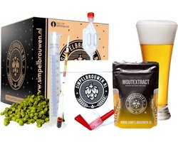 SIMPELBROUWEN® - Simpel Tripel - Bierbrouwpakket - Zelf bier brouwen pakket - Startpakket - Gadgets Mannen - Cadeau - Cadeau voor Mannen en Vrouwen - Bier - Verjaardag - Cadeau voor man - Verjaardag Cadeau Mannen