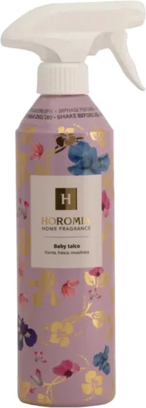 Horomia Parfum d'ambiance Bébé Talco 500 ml - Spray d'ambiance - Parfum d'ambiance - Spray d'intérieur