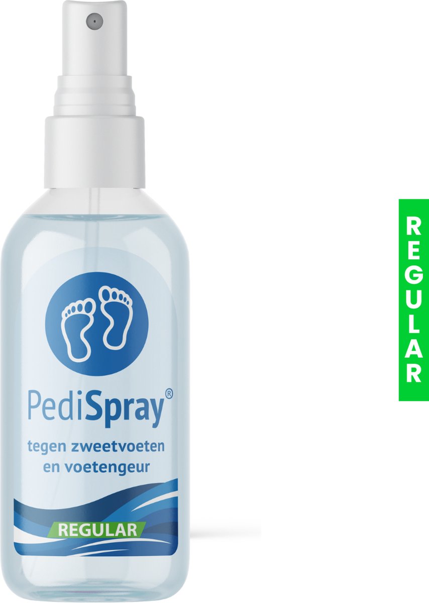 PediSpray® Regular - Voetspray Tegen Zweetvoeten - Stinkvoeten - voetengeur - Putjeszolen - Voet deodorant - anti transpirant - anti perspirant - voetdeodorant - geurvreter - schoen deodorant