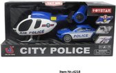 Hélicoptère de Police et voiture de Police avec lumière et son
