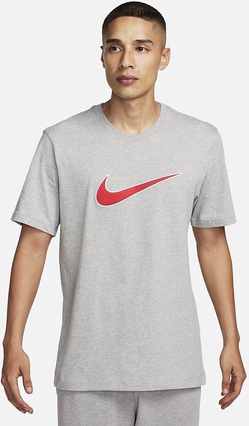 Nike Sportswear Big Logo T-Shirt Dark Grey Heather Maat XL