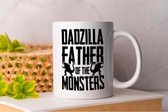 Mok Dadzilla Father Of The Monsters - FamilyFirst - Gift - Cadeau - LoveMyFamily - GezinEerst - FamilieLiefde - Mom - Sister - Dad - Brother - Mama - Broer - Vader - Zus - anime - Teacher