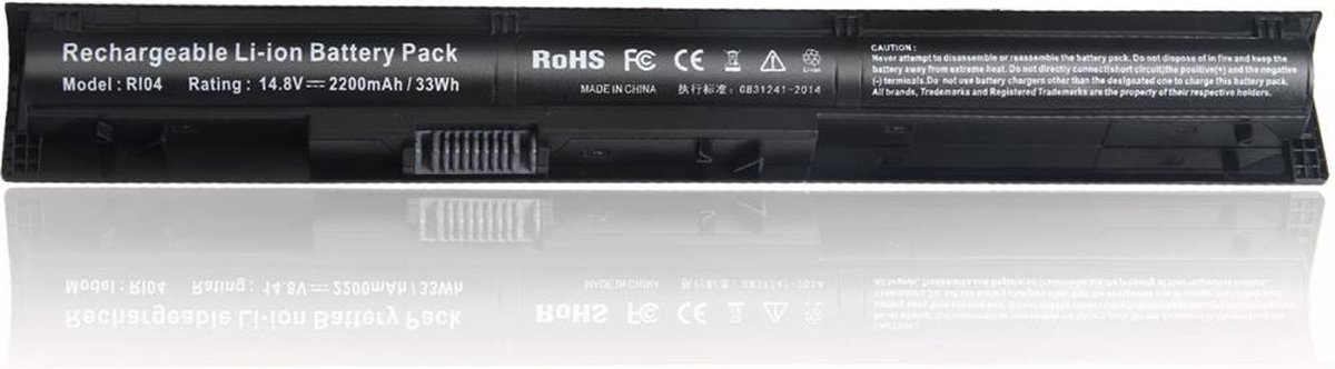 Compatible Accu geschikt voor o.a. HP Envy 15 Series / HP Probook 450 / 455 / 470 G3 Series / 14.8V - 2200mAh - P/N: RI04