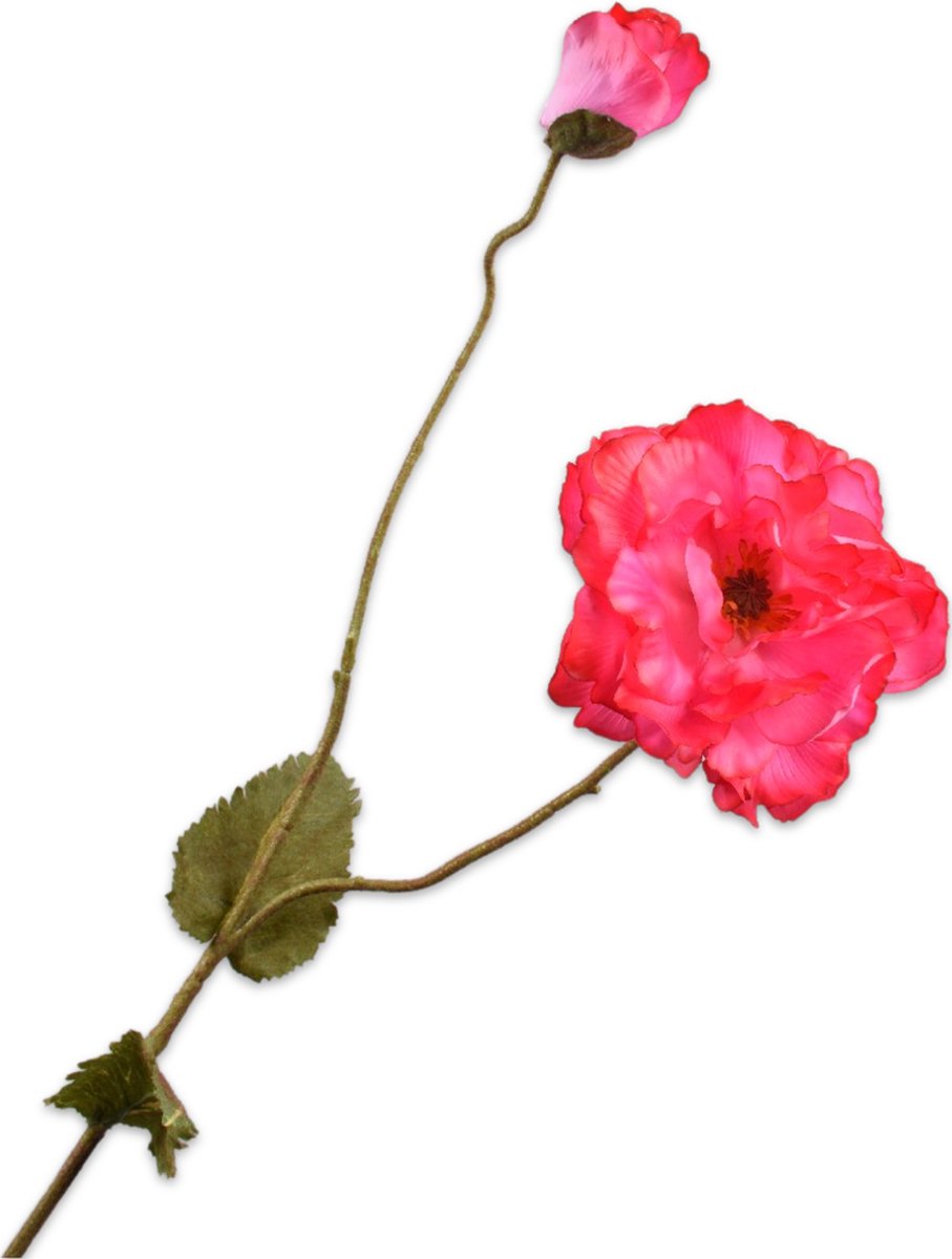 Silk-ka Kunstbloem-Zijden Bloem Klaproos Beauty 109 cm Rood