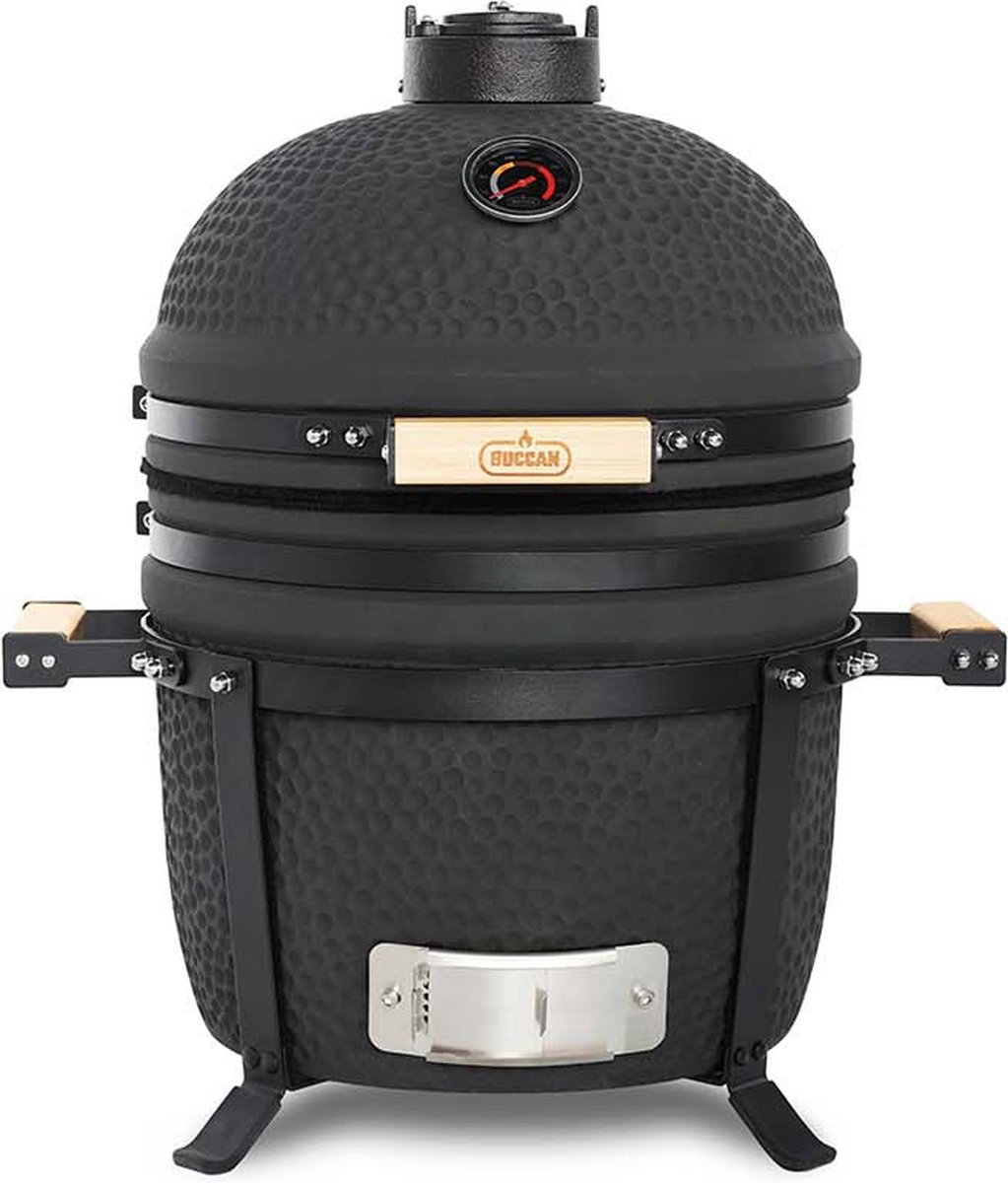 Buccan BBQ - Kamado barbecue - Sunbury Smokey Egg - Table Grill 15" - Zwart