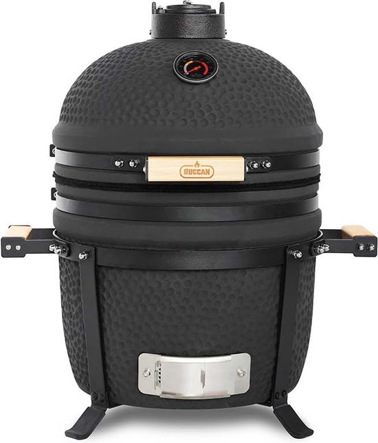 Buccan BBQ - Kamado barbecue - Sunbury Smokey Egg - Table Grill 15" - Zwart