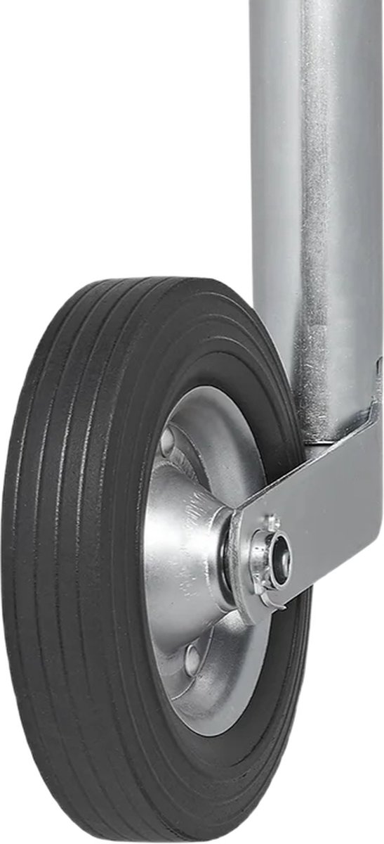ProPlus Opklapbaar neuswiel voor aanhanger - metalen velg - rubberband 200 x 50 mm - Ø 48 mm van ProPlus — afbeelding 4