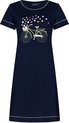 Rebelle Dames Nachthemd Flower Ride - Blauw - Organisch Katoen - Maat 42