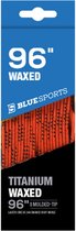 Blue Sports - waxed veters 96inch - 244cm oranje voor ijshockeyschaats