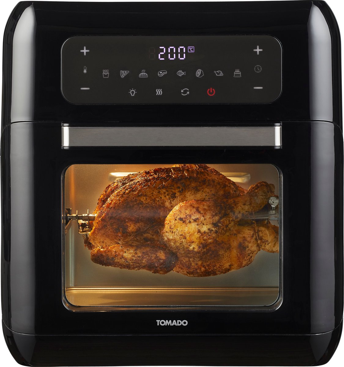 Tomado TAF1201B - Airfryer oven - Hetelucht friteuse - 12 liter - 8 programma's - PFAS vrij - 1500 watt - Zwart — afbeelding 5