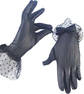 BamBella® - Sexy Handschoenen Kort Kant Zwart One Size
