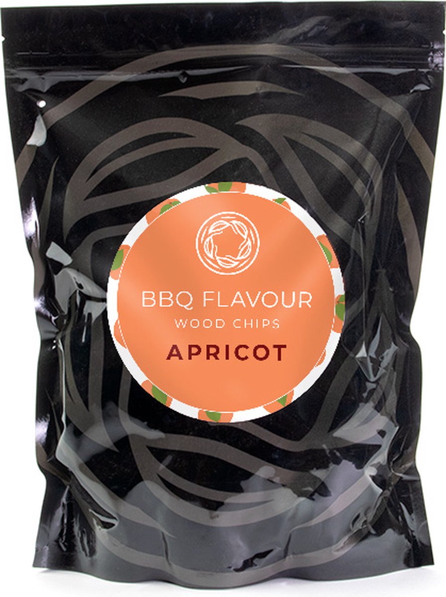 BBQ Flavour - Rookhout - Rookmot - Rooksnippers - Abrikoos - Apricot - 500 gr - BBQ Flavour