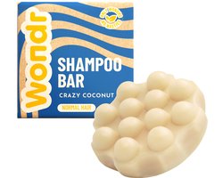 Wondr Shampoo Bar - Crazy Coconut - Alle Haartypes - 55g Duurzame Soap Bar - Aanbevolen door Apothekers