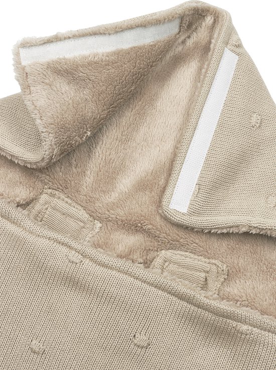 Meyco Baby Mini Knots voetenzak - sand - 40x82cm van Meyco — afbeelding 3