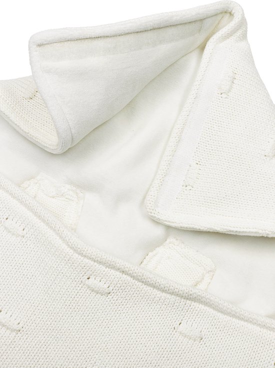 Meyco Baby Knots voetenzak - offwhite - 40x82cm van Meyco — afbeelding 3