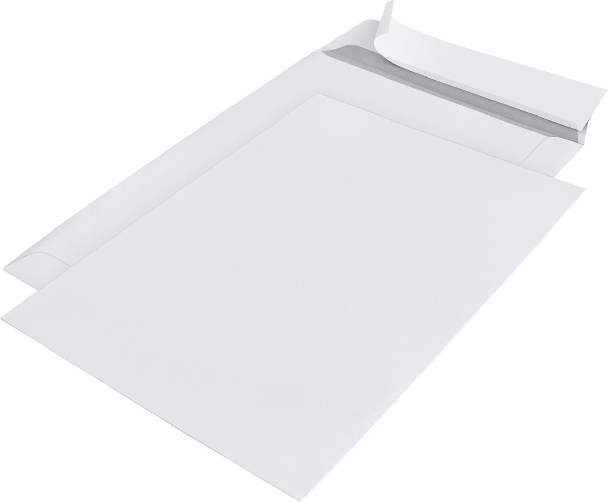 SOHO Akte Enveloppen A5 – Luxe Enveloppen – Briefomslag – Envelop – Zelfklevende Enveloppen – 25 stuks – 229 x 162 mm – Wit