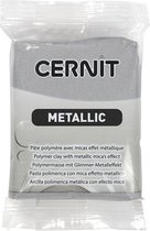 Cernit - Boetseerklei - Afbak Klei - Porseleinlook - Zilver Metallic (080) - 56 gram - 1 stuk