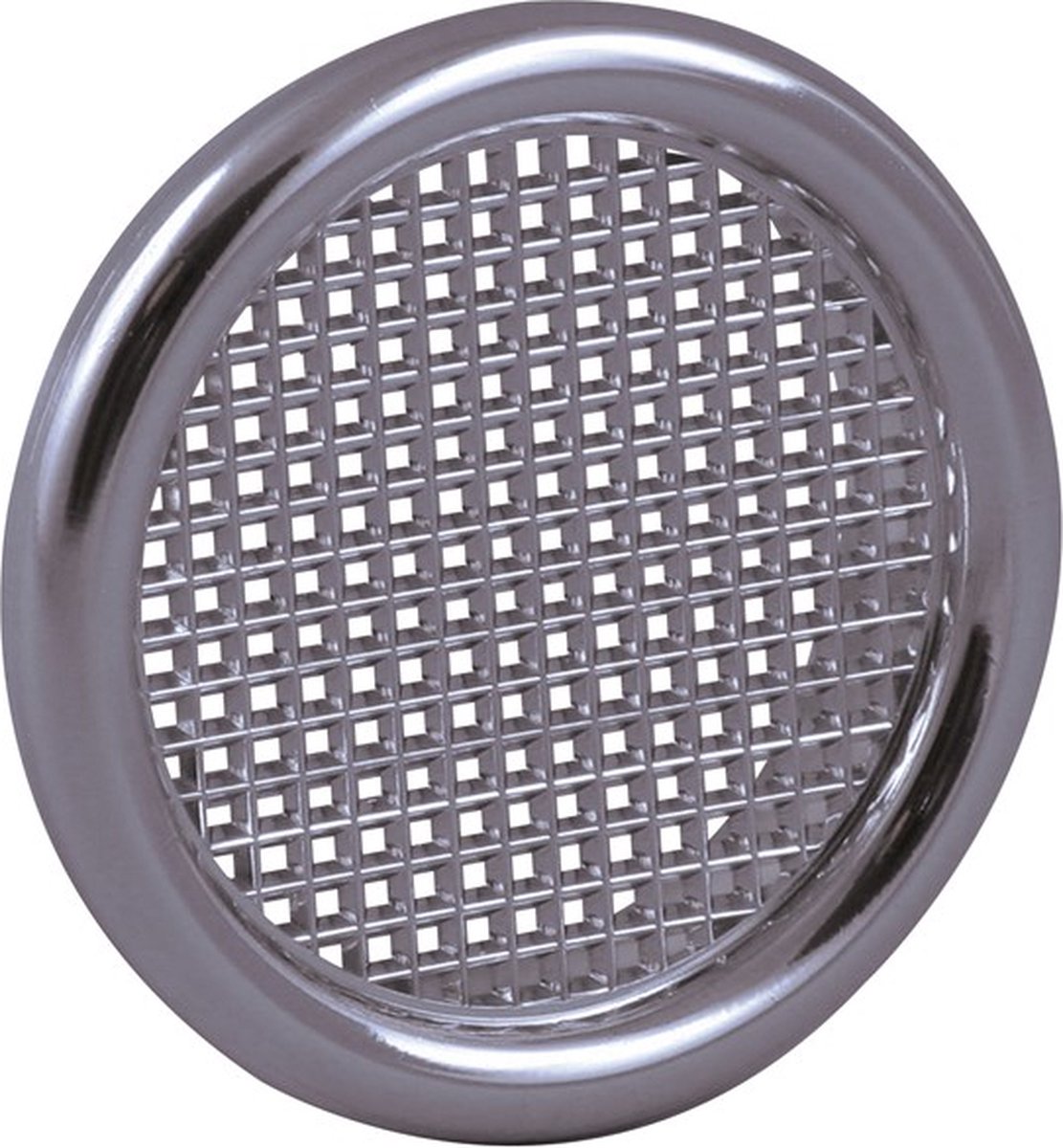 Nedco BV Ventilatierooster ø 45mm met kraag PS, kunststof chroom