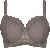 Sapph Lizz Non Padded Wire Bra Curvy Dames Beha - Taupe - Maat 80G