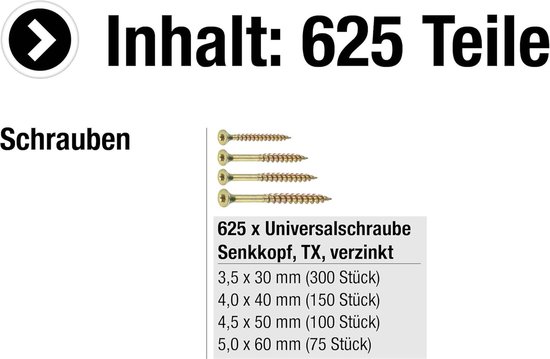 Zelftappende schroeven 4,2 x 2,5 cm (per 200 stuks
