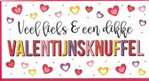 Wenskaart - Kaart - Valentijn - Veel liefs & een dikke Valentijnsknuffel
