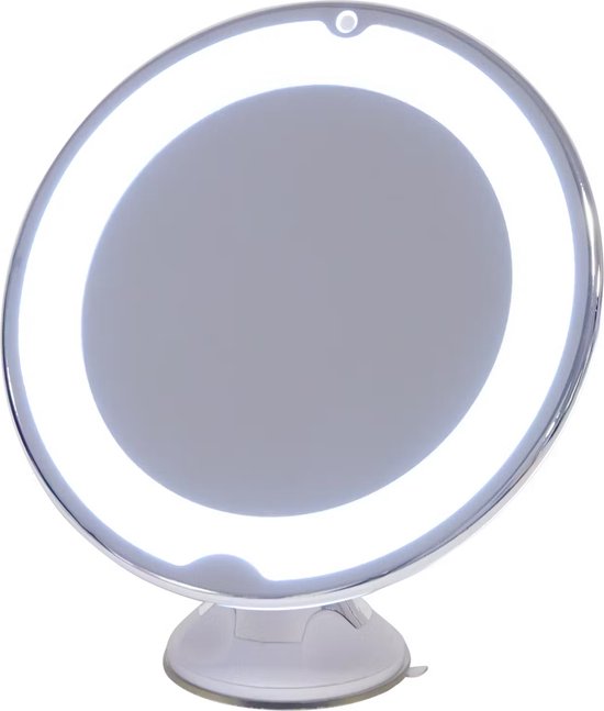 Make up spiegel - Vergrootspiegel met zuignap - Met LED verlichting