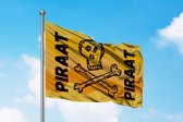 Piraat Vlag - Piratenvlag - 120x80cm