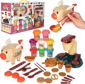 Playos® - Machine à crème glacée et machine à pâtes - Argile Playset - avec 8 couleurs d'argile - Extra Groot - y compris Accessoires de vêtements pour bébé - Argile Set - Jouets - Jouets sensoriels - Jouets créatifs