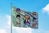 Piratenvlag - Piraat Vlag - 225x150cm