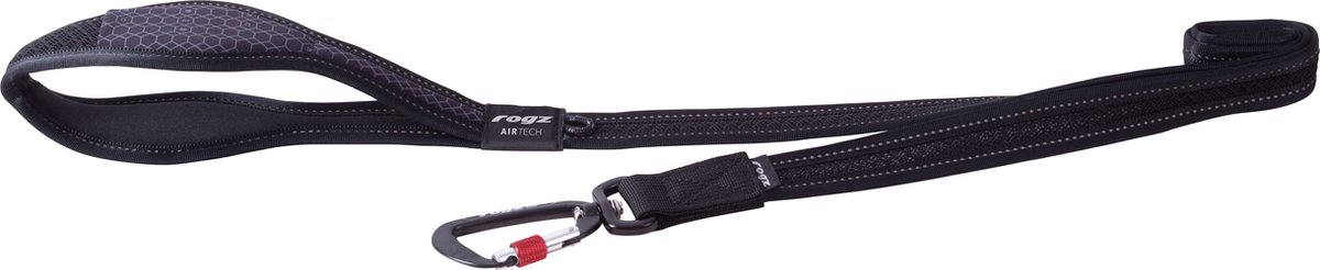 Rogz Airtech lijn XL Zwart 1.20m