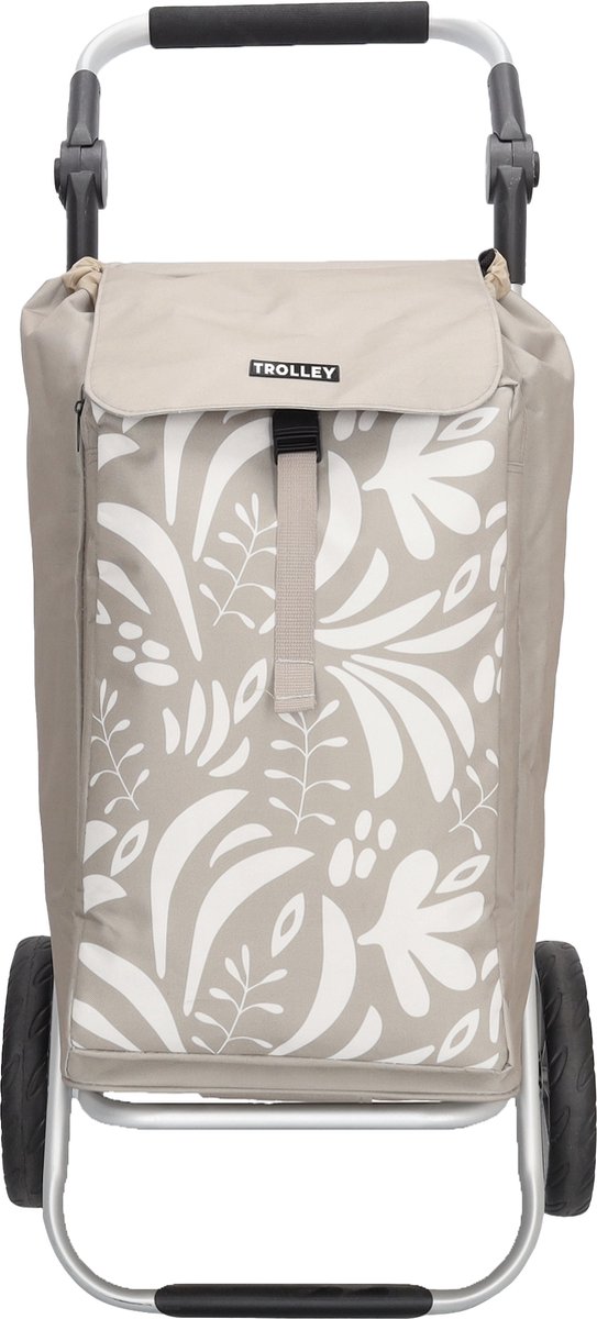 Boodschappentrolley Thermo Inklapbaar - Beige Print