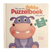 Mijn eerste gekke puzzelboek - Babydieren - 5 puzzels met 2 stukken