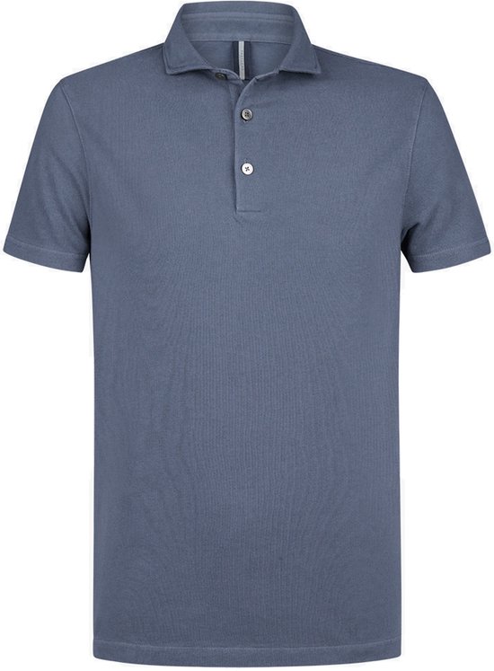 Polo homme Profuomo slim fit - bleu - Taille: M