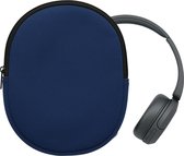 kwmobile housse compatible avec Sony WH-CH520 / WH-CH510 - 22,5 x 17 cm - Housse de protection pour casque en bleu foncé - En néoprène