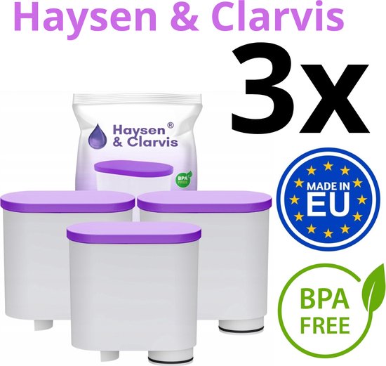 Haysen & Clarvis Wasserfilter Für Philips/Saeco Kaffeevollautomaten - 6er Pack, Kompatibel Mit AquaClean
