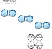Swarovski Elements, perles modulaires (5150), 11x6mm, aigue-marine, 6 pièces