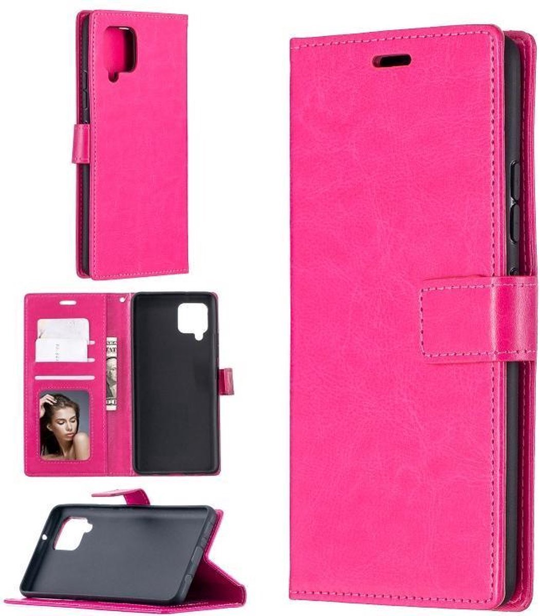 Portemonnee Book Case Hoesje Geschikt voor: Samsung Galaxy A22 4G & M22 roze