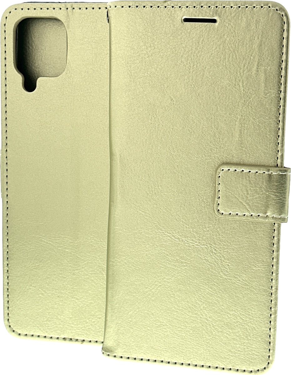 Portemonnee Book Case Hoesje Geschikt voor: Samsung Galaxy A12 goud