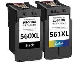 Inktkenners Inktcartridges Geschikt voor Canon PG-560XL / CL-561XL