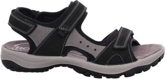 Rohde Trekkys N27 - dames sandaal - zwart - maat 40 (EU) 7 (UK)