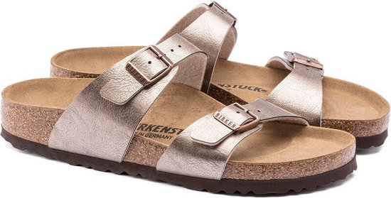 Birkenstock Sydney BS dames sandaal Taupe maat 40 EU 7 UK bol