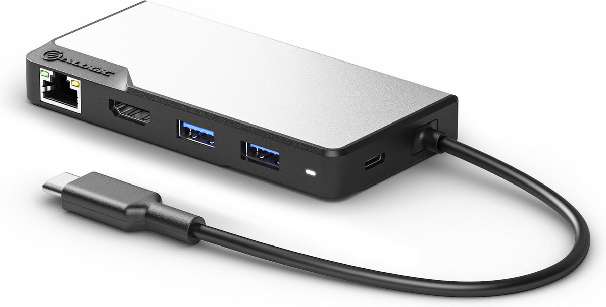 Alogic USB-C Fusion ALPHA 5-in-1 Hub - HDMI/USB/Ethernet & Power Delivery