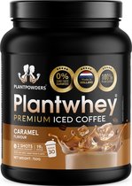 Plantpowders - Plantwhey® - S'Werelds Eerste Plantaardige Eiwitshake Zonder Zandsmaak! - Lactosevrij - Proteïne Poeder - Eiwitpoeder - Vegan Proteïne Shake - Iced Coffee Caramel - 750 gram (30 shakes)